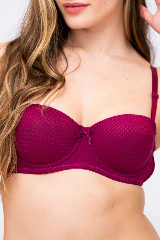 Serenity Luxury Padded Half Cup Bra With Underwire C Cup
