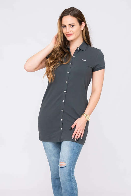 Urban Golfer Short Sleeve Button Down Shirt Dress