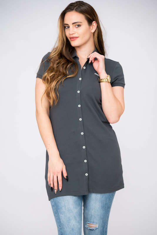 Urban Golfer Short Sleeve Button Down Shirt Dress