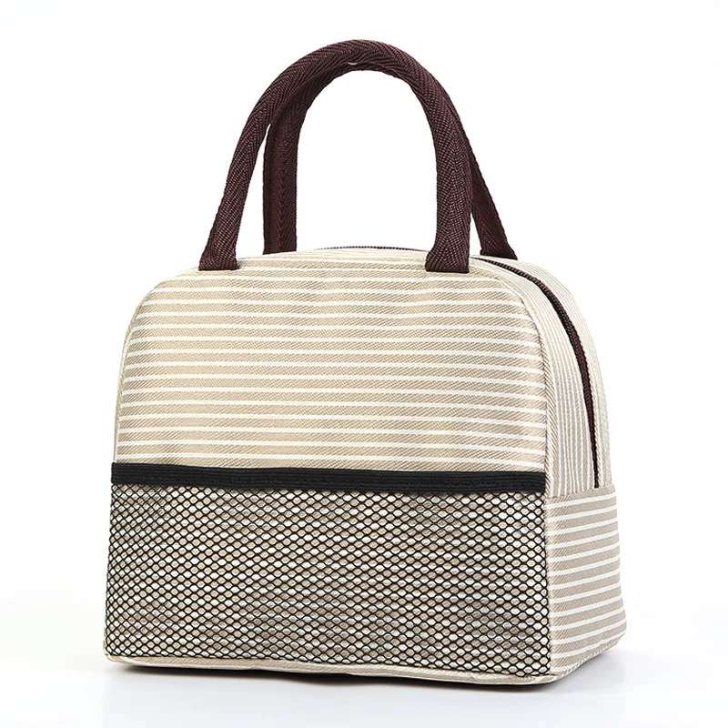 Senza® Stripe Thermal Insulated School Lunch Bag PROMO-2-FOR-1
