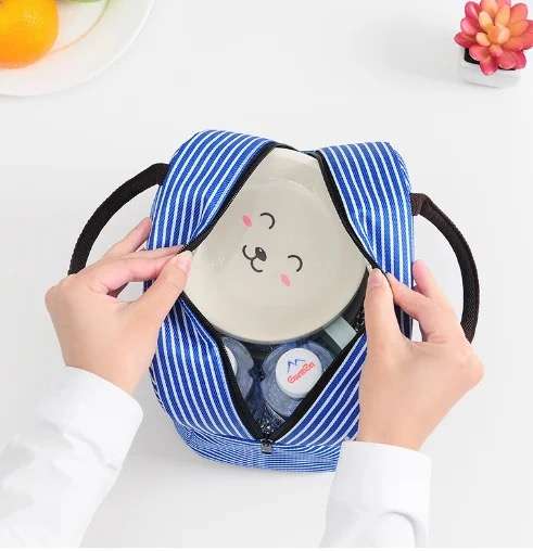 Senza® Stripe Thermal Insulated School Lunch Bag PROMO-2-FOR-1