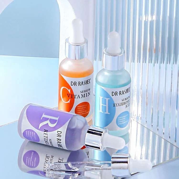 Face Serums Set Vitamin C Hyaluronic Acid &amp; Retinol