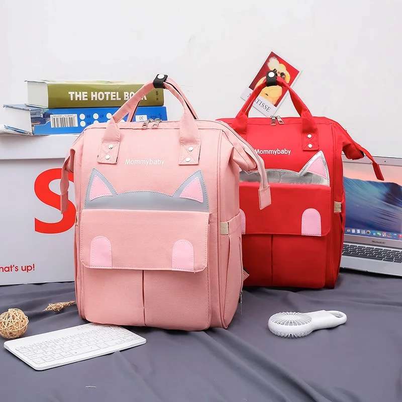 Maternity Baby Waterproof Diaper Travel Backpacks Bag Pink