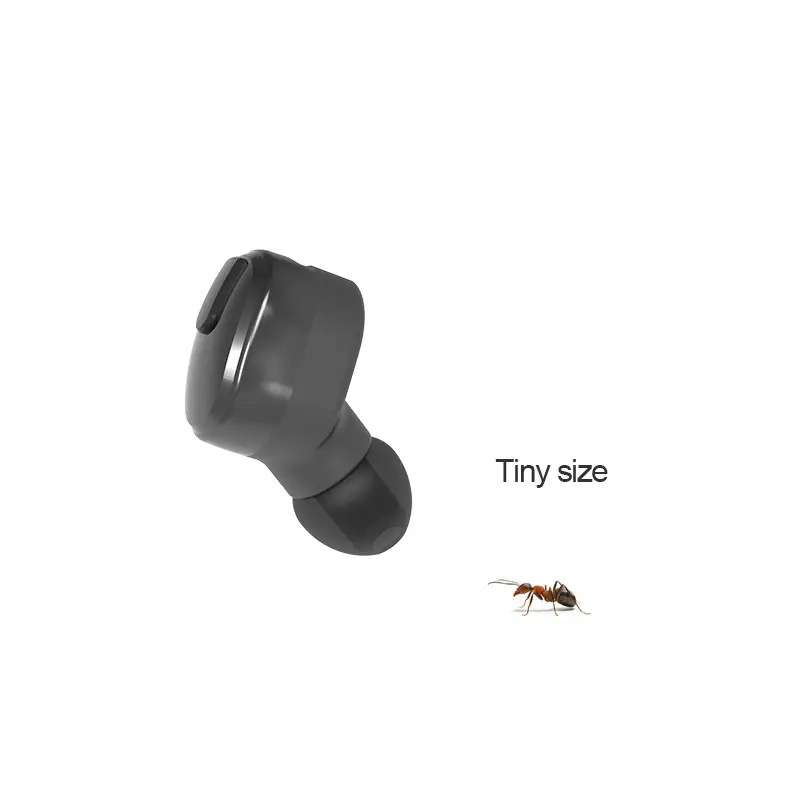 Invisible Bluetooth Headphone Single Mini TWS Earphone with Mic for Calls, Music, and Sports