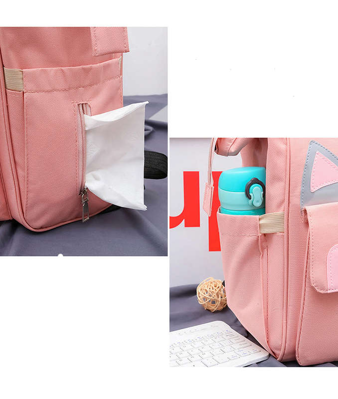 Maternity Baby Waterproof Diaper Travel Backpacks Bag Black