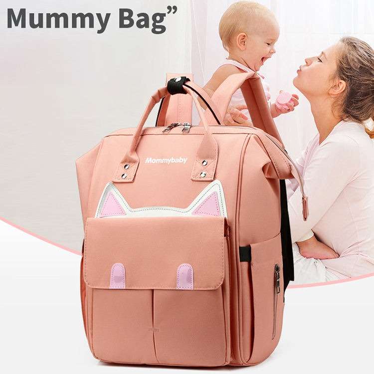 Maternity Baby Waterproof Diaper Travel Backpacks Bag Red