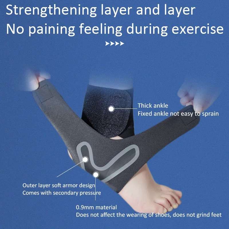 One Pair Ankle Brace Breathable Elastic Ankle Stabilizer for Preventing Sprained Ankle Achilles T...
