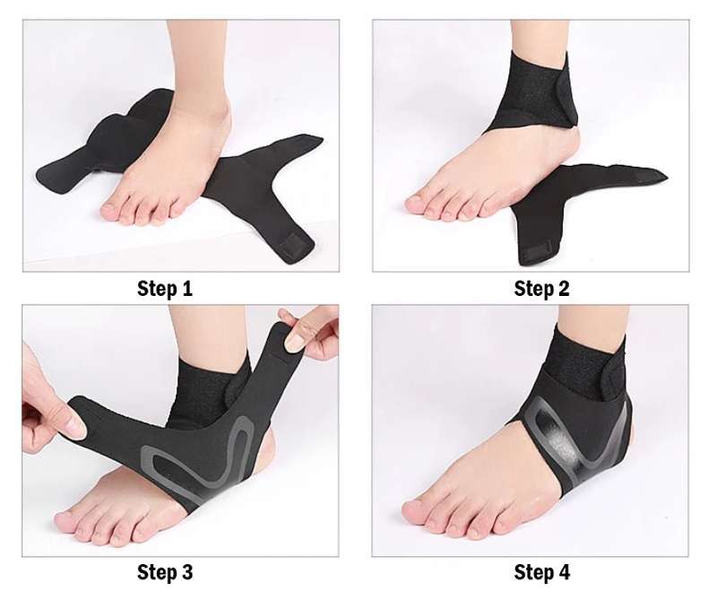 One Pair Ankle Brace Breathable Elastic Ankle Stabilizer for Preventing Sprained Ankle Achilles T...