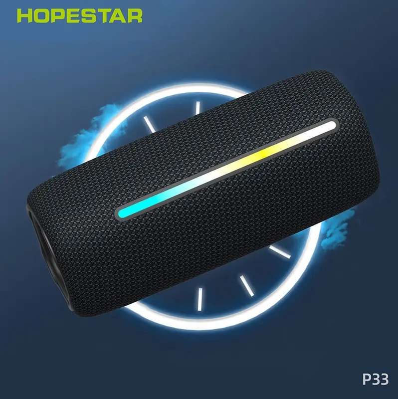 P5 Pro Waterproof Portable TWS Bluetooth Speaker With RGB Light Show