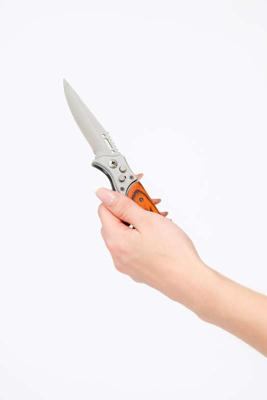 Panic Switch Push Button Mini Automatic Pocket Knife
