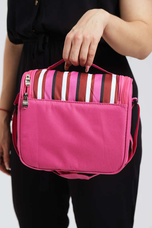 Sannea Stripe Thermal Insulated Lunch Bag Portable Foil Cooler Bag 6L