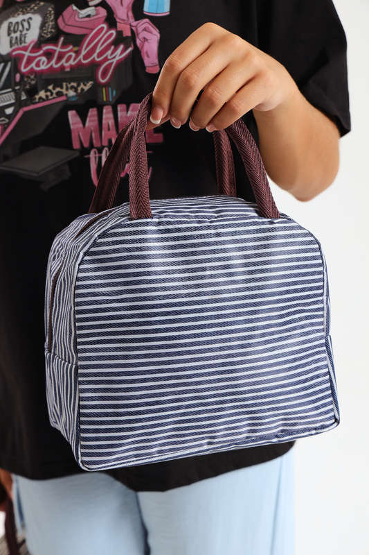 Senza® Stripe Thermal Insulated School Lunch Bag PROMO-2-FOR-1