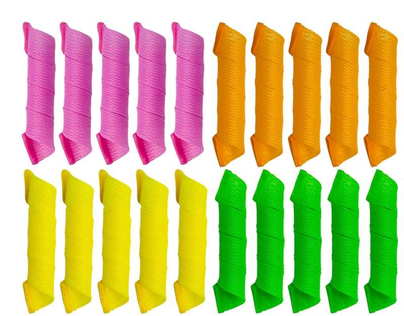 20Pcs Heatless Hair Curlers Rollers Spiral Curls Styling Kit with 2 Styling Hooks
