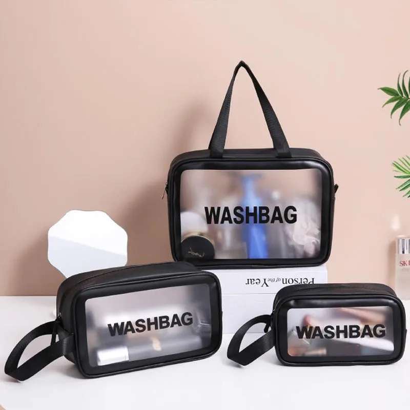 3-Piece Waterproof Travel Cosmetic Organiser