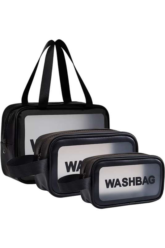 3-Piece Waterproof Travel Cosmetic Organiser