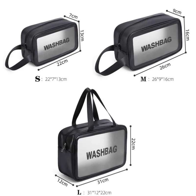 3-Piece Waterproof Travel Cosmetic Organiser
