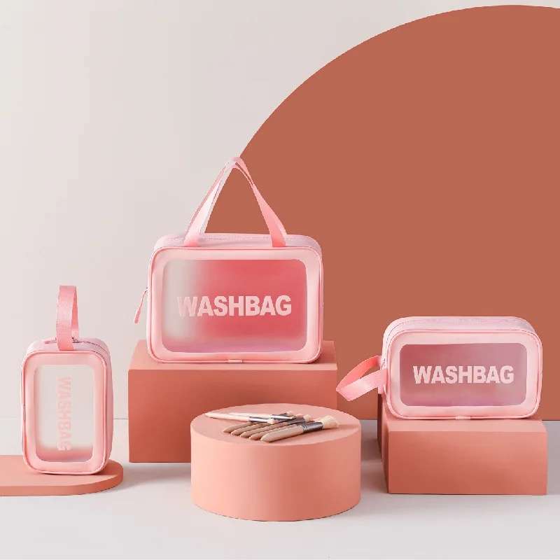 3-Piece Waterproof Travel Cosmetic Organiser