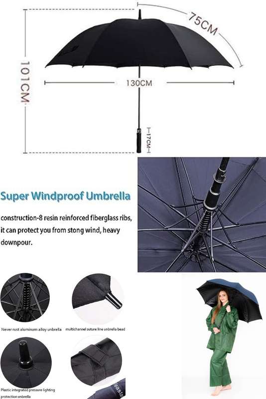 Automatic Open Golf Umbrella Extra Large Navy
