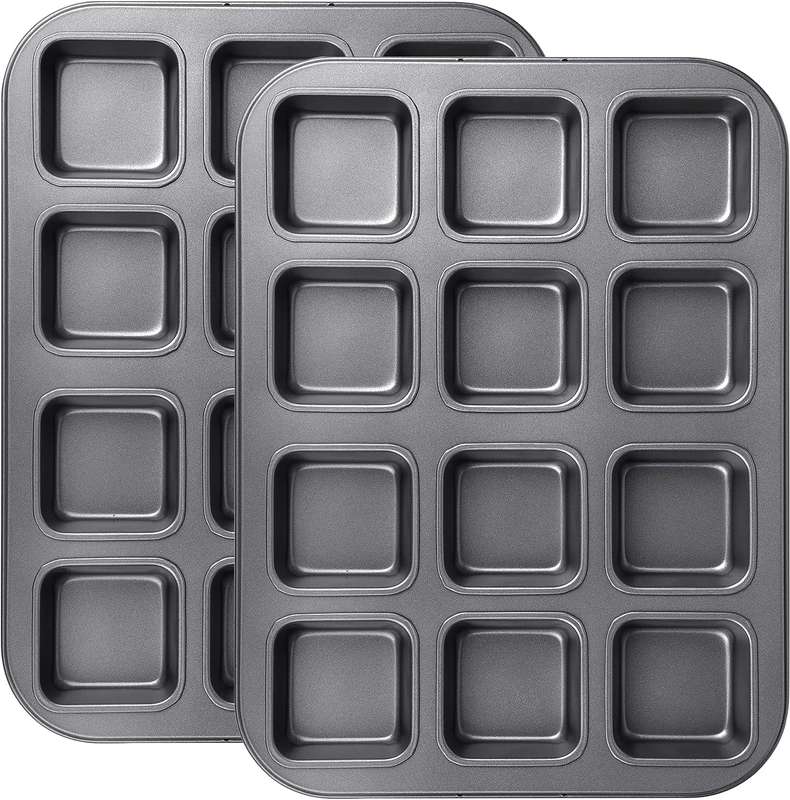 Brownie Square CupCake Pan Mould 12 Cup 35cm X 26cm