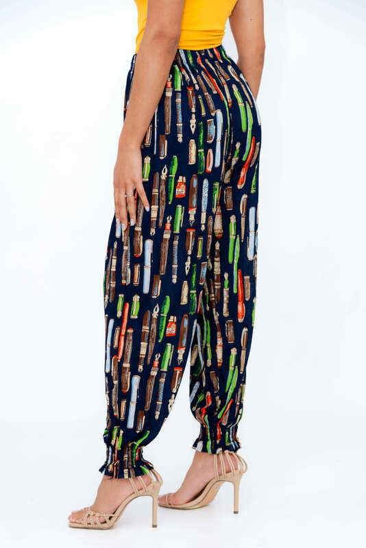 Casual Printed Harem Wide Leg Everyday Pants