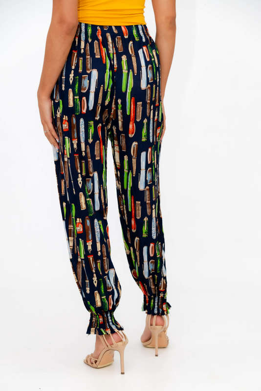 Casual Printed Harem Wide Leg Everyday Pants