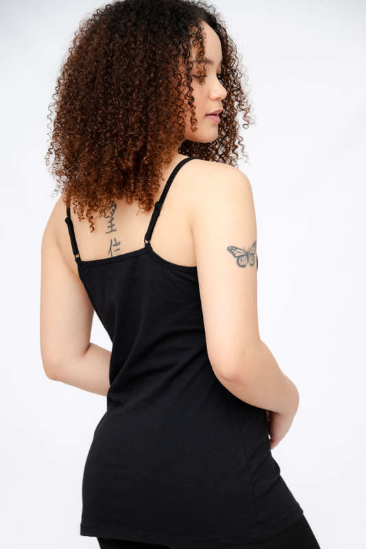 Classic Black Lace Cami With Adjustable Straps