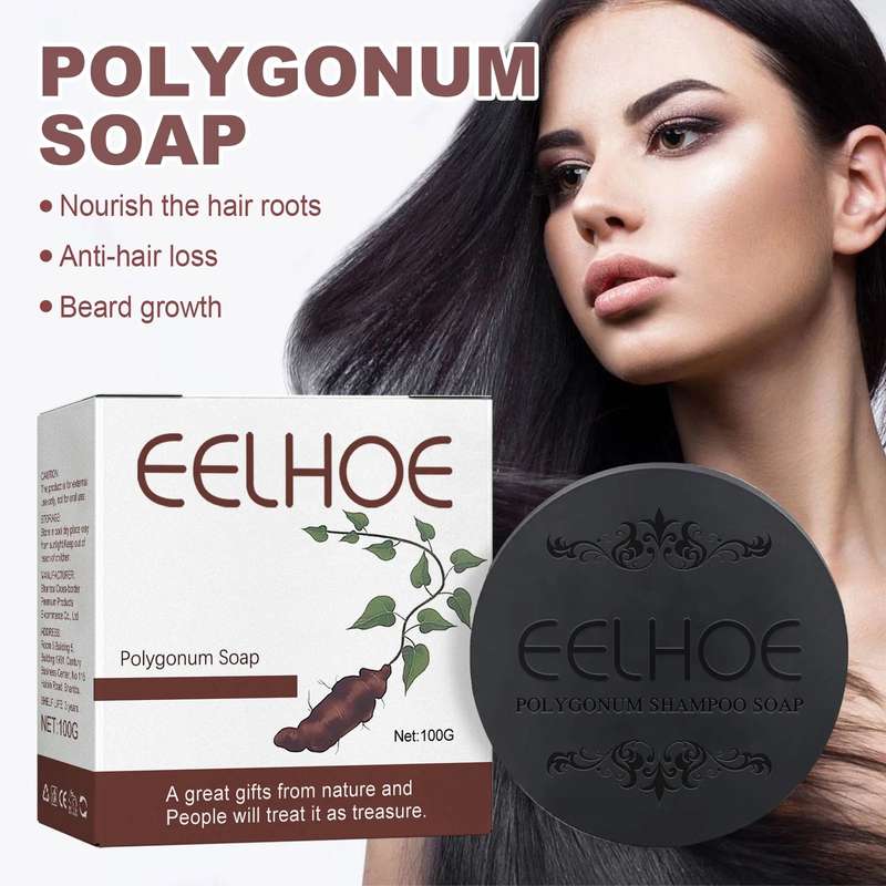 Hair Darkening Shampoo Soap Polygonum Multiflorum Bar 100g