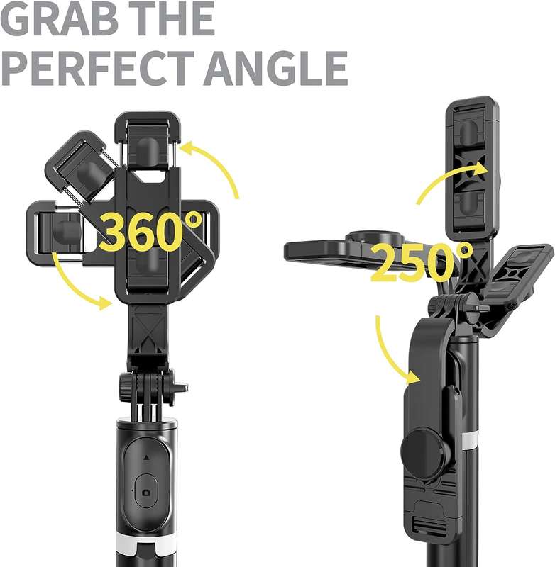 Selfie Stick Tripod With Bluetooth Remote