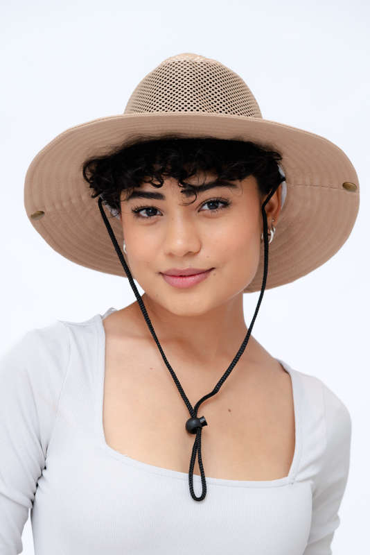 Adrian Summer Sun Beach Hat With Drawstring Chino