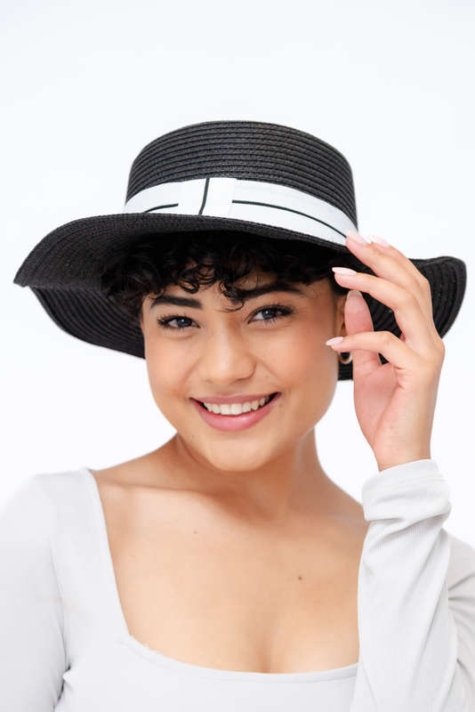 Jordan Summer Sun Beach Hat Black