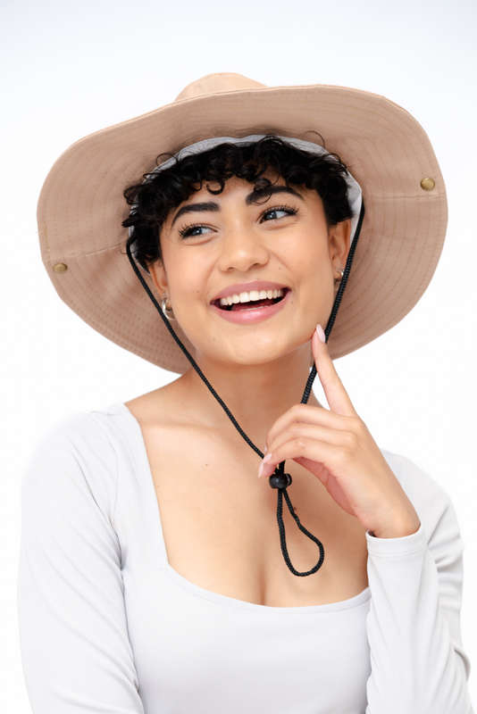 Logan Summer Sun Beach Hat With Drawstring Chino