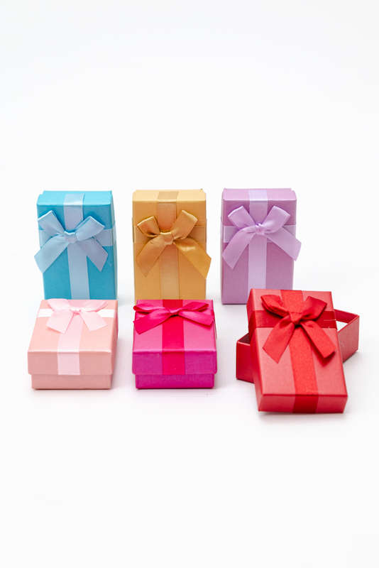Senza 1 Piece Empty Mini Gift Box With Lid & Ribbon