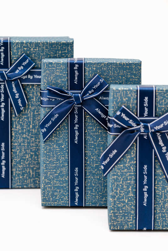Senza 3 Piece Empty Gift Box With Lid & Ribbon