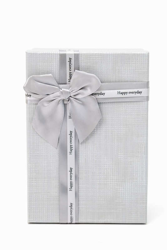 Senza 3 Piece Empty Gift Box With Lid & Ribbon