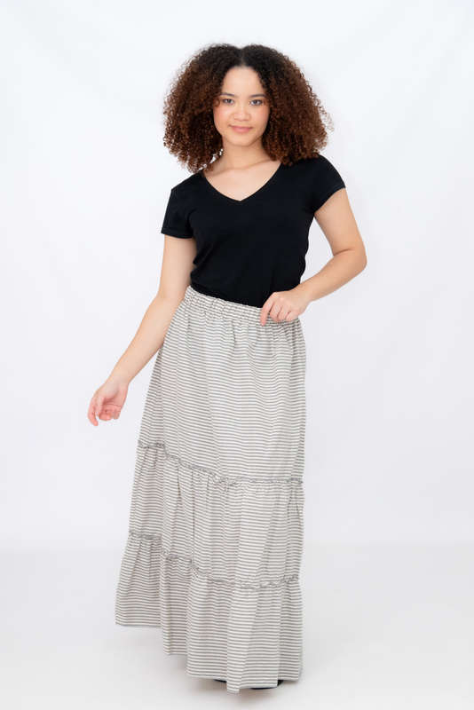 Tiered Maxi Skirt