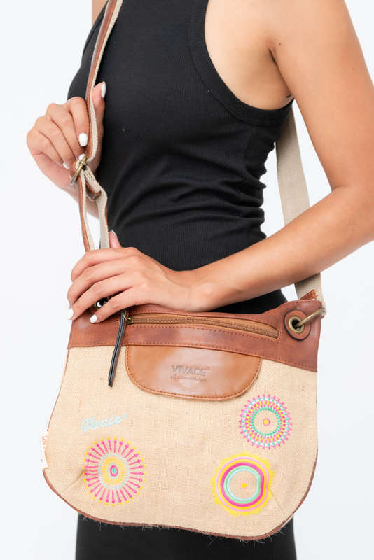 Vivace Printed Front Buckle Crossbody Shoulder Travel Sling Bag