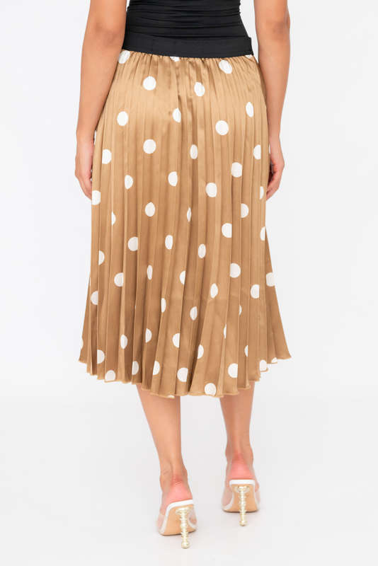Vivian Summer Satin Pleated Skirt
