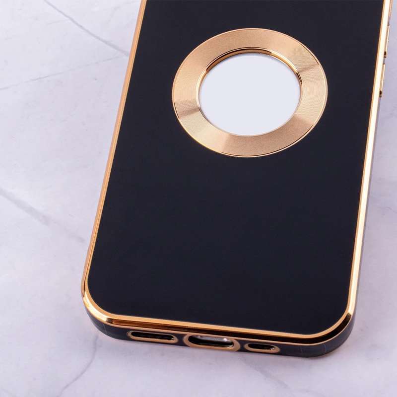 Luxury Silicone Electroplate CD Pattern Gold Embossed Case For iPhone MagSafe-Compatible 14