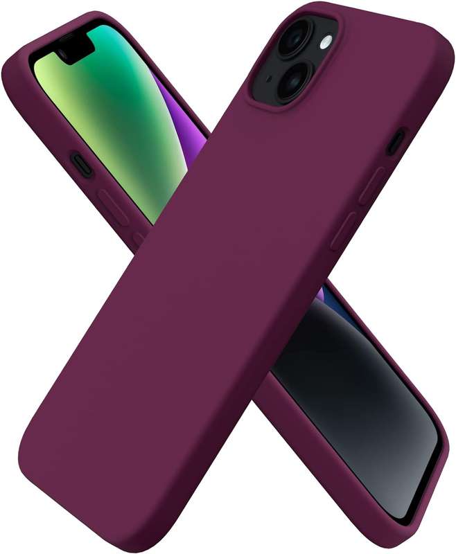 Magnetic Silicone iPhone Case MagSafe-Compatible Back Cover for Apple iPhone 13 Pro Max