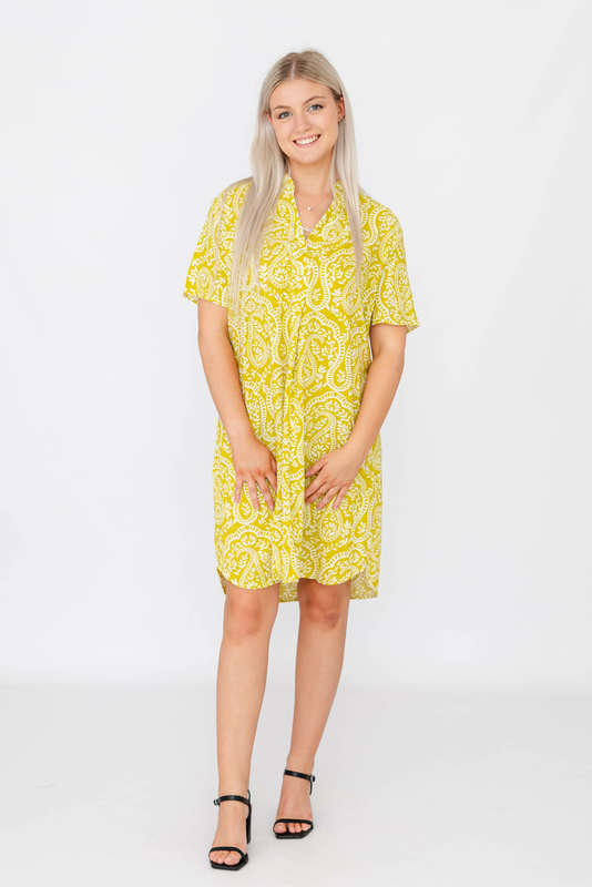 Robin Relaxed Oversized Short Sleeve Shirt Dress