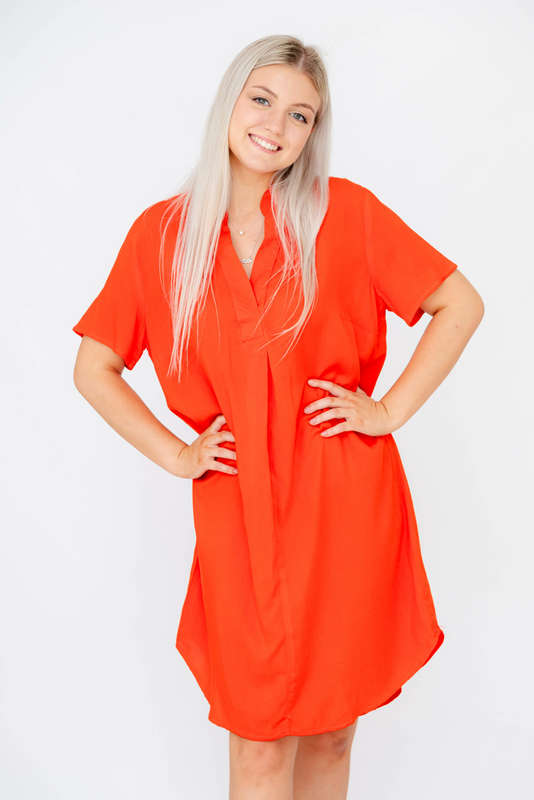 Robin Relaxed Oversized Short Sleeve Shirt Dress