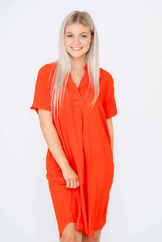 Robin Relaxed Oversized Short Sleeve Shirt Dress