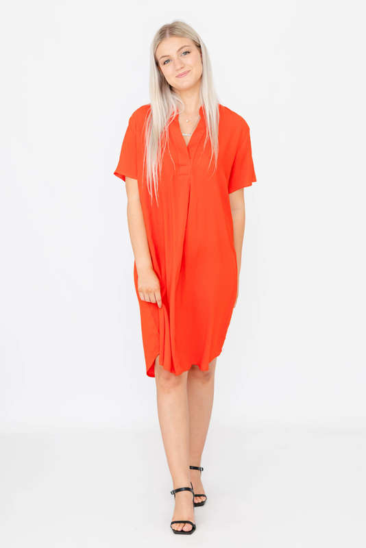 Robin Relaxed Oversized Short Sleeve Shirt Dress