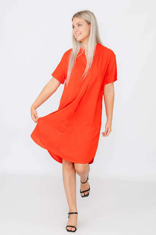 Robin Relaxed Oversized Short Sleeve Shirt Dress