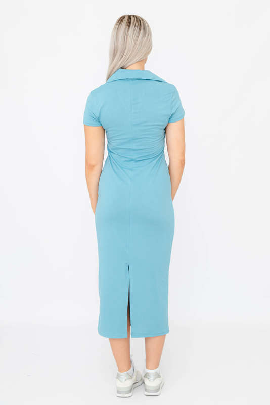 Zinnia Short Sleeve Color Summer Dress