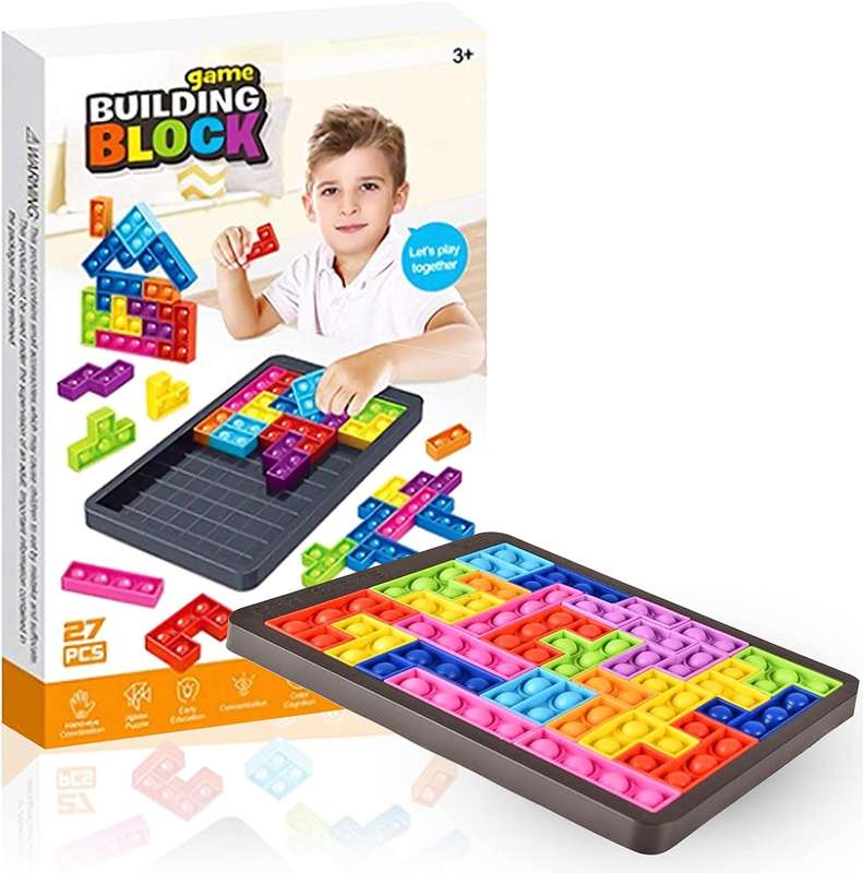 Aon-Art Building Blocks Educational Puzzle Bubble Tetris Game