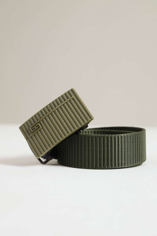 Senza® Heavy Duty No Hole Nylon Tactical Ratchet Belt with Automatic Slide Buckle