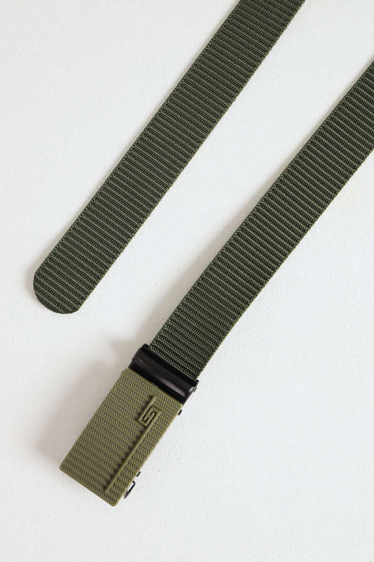Senza® Heavy Duty No Hole Nylon Tactical Ratchet Belt with Automatic Slide Buckle