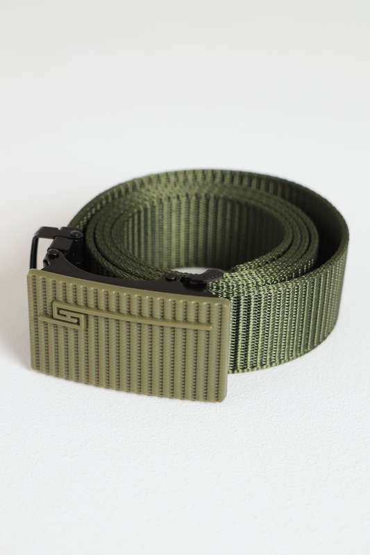 Senza® Heavy Duty No Hole Nylon Tactical Ratchet Belt with Automatic Slide Buckle