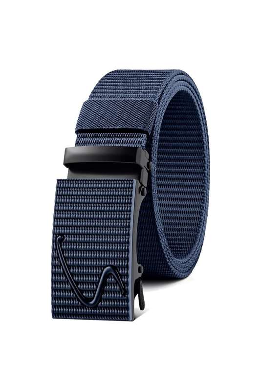 Heavy Duty No Hole Nylon Tactical Ratchet Belt with Automatic Slide Buckle